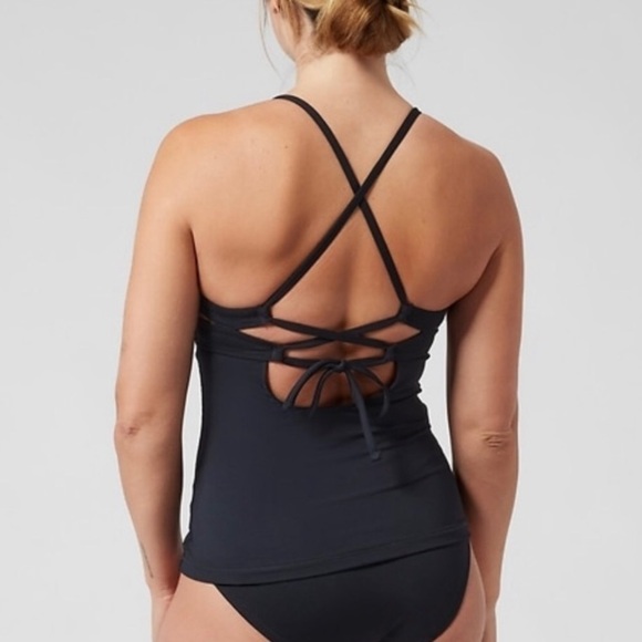 NWT! Athleta Black A-C Triangle Tankini - Multiple - Picture 7 of 14
